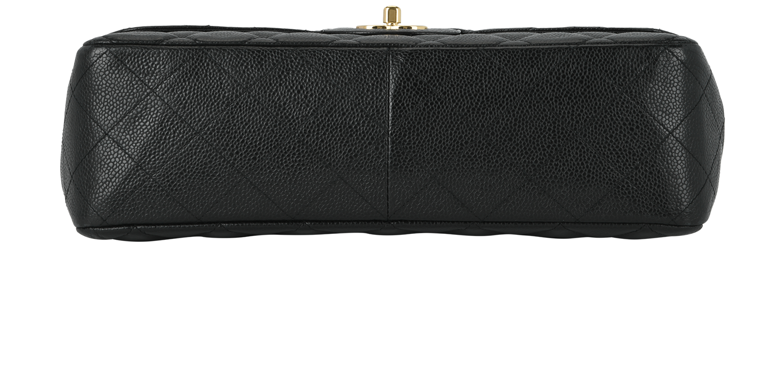 Jumbo Classic Single Flap, &pound;3,800, Handbags, Black, Coated Canvas, Top view